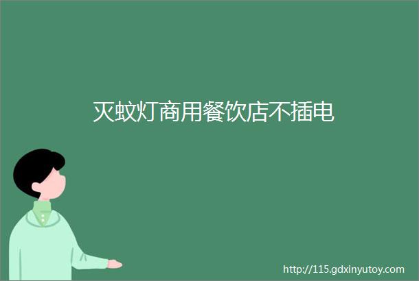 灭蚊灯商用餐饮店不插电